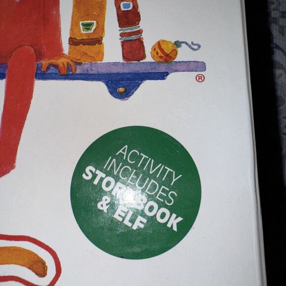 Vtg CCA & B Elf on a Shelf Boy 12 In Doll Brown Hair Blue Eyes With Book In Box - Picture 3 of 13